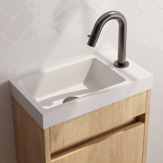 Brauer Gunmetal Edition Fonteinkraan - opbouw - 12.1cm uitloop - Gunmetal geborsteld 5-GM-320 Gunmetal geborsteld (antraciet)