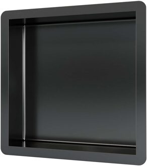 Brauer Gunmetal Edition Inbouwnis - 30x30cm - PVD - geborsteld gunmetal 5-GM-145 Gunmetal geborsteld PVD (antraciet)