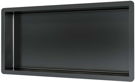 Brauer Gunmetal Edition Inbouwnis - 60x30cm - PVD - geborsteld gunmetal 5-GM-146 Gunmetal geborsteld PVD (antraciet)