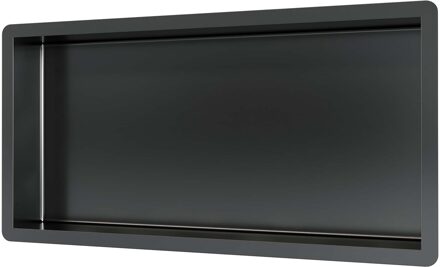 Brauer Gunmetal Edition Inbouwnis - 60x30cm - PVD - geborsteld gunmetal 5-GM-146 Gunmetal geborsteld PVD (antraciet)