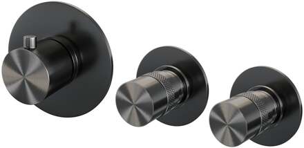 Brauer Gunmetal Edition - Inbouwthermostaat en - Inbouwthermostaat - In/afbouwdelen - Gunmetal Geborsteld PVD