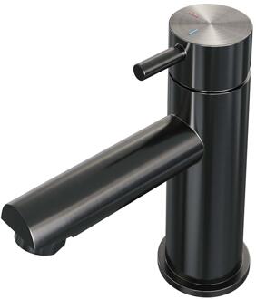 Brauer Gunmetal Edition Lage Opbouw Wastafelmengkraan Model B Gunmetal Geborsteld PVD