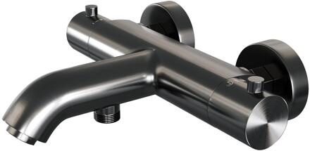 Brauer Gunmetal Edition - Opbouw Baddouche Thermostaatkraan - Gunmetal Geborsteld PVD