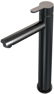 Brauer Gunmetal Edition Verhoogde Opbouw Wastafelmengkraan Model D Gunmetal Geborsteld PVD