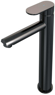 Brauer Gunmetal Edition Wastafelmengkraan opbouw - hoog - model C - PVD - geborsteld gunmetal 5-GM-002-HD3 Gunmetal geborsteld PVD (antraciet)