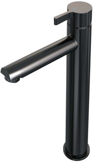 Brauer Gunmetal Edition Wastafelmengkraan opbouw - hoog - model E PVD - geborsteld gunmetal 5-GM-002-HD1 Gunmetal geborsteld PVD (antraciet)
