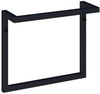 Brauer Handdoekrek - 35x30x12cm - mat zwart AE-HBB35MZ Zwart mat