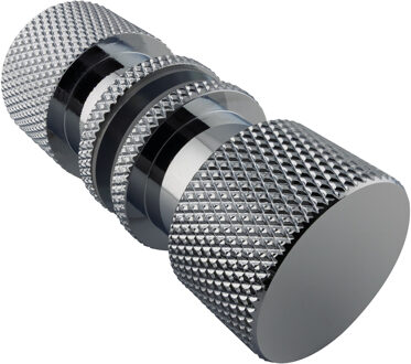 Brauer Handgreep - enkelpunts model B Carving tbv glazen deuren - deuren chroom GB-HG2CE