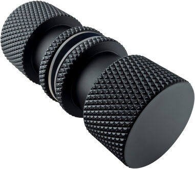 Brauer Handgreep enkelpunts model B Carving tbv glazen deuren mat zwart