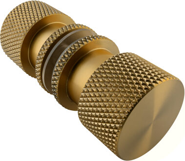 Brauer Handgreep enkelpunts model B Carving tbv glazen deuren PVD goud geborsteld