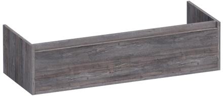 Brauer Hope - Onderkast - 120 cm - met 1 Softclose Lades Greeploos en 2 Sifon Uitsparingen Driftwood
