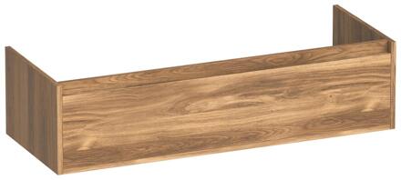 Brauer Hope - Onderkast - 120 cm - met 1 Softclose Lades Greeploos en 2 Sifon Uitsparingen Honey