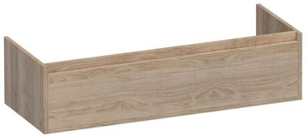 Brauer Hope - Onderkast - 120 cm - met 1 Softclose Lades Greeploos en 2 Sifon Uitsparingen Sunlit