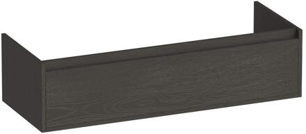Brauer Hope - Onderkast - 120 cm - met 1 Softclose Lades Greeploos en 2 Sifon Uitsparingen Timber Anthracite