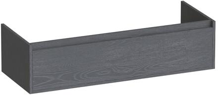 Brauer Hope - Onderkast - 120 cm - met 1 Softclose Lades Greeploos en 2 Sifon Uitsparingen Timber Grey