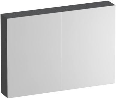 Brauer Impress Deluxe Spiegelkast - 100 cm - met interne en externe Verlichting - 2 Dubbelzijdige Spiegeldeuren - Timber Grey