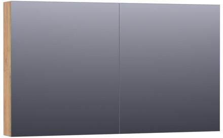 Brauer Impress Deluxe Spiegelkast - 120 cm - met interne en externe Verlichting - 2 Dubbelzijdige Spiegeldeuren - Chateau