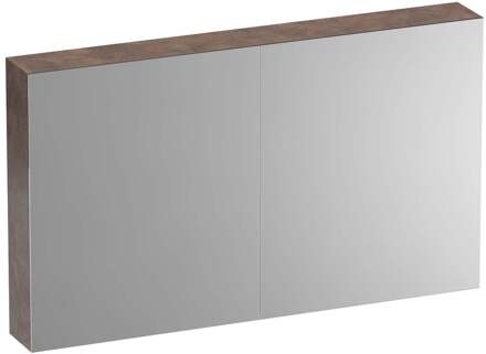 Brauer Impress Deluxe Spiegelkast - 120 cm - met interne en externe Verlichting - 2 Dubbelzijdige Spiegeldeuren - Erosion