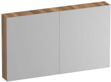 Brauer Impress Deluxe Spiegelkast - 120 cm - met interne en externe Verlichting - 2 Dubbelzijdige Spiegeldeuren - Honey