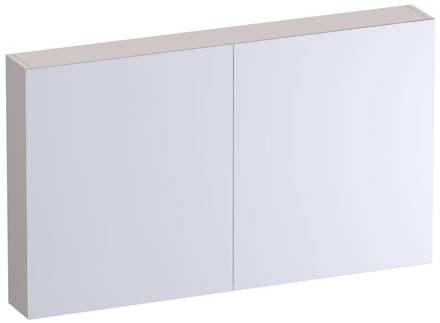 Brauer Impress Deluxe Spiegelkast - 120 cm - met interne en externe Verlichting - 2 Dubbelzijdige Spiegeldeuren - Mat Zand