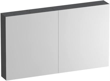 Brauer Impress Deluxe Spiegelkast - 120 cm - met interne en externe Verlichting - 2 Dubbelzijdige Spiegeldeuren - Timber Grey