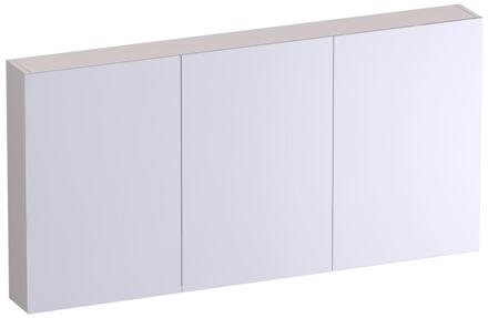 Brauer Impress Deluxe Spiegelkast - 140 cm - met interne en externe Verlichting - 3 Dubbelzijdige Spiegeldeuren - Mat Zand