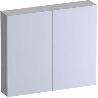 Brauer Impress Deluxe Spiegelkast - 80 cm - met interne en externe Verlichting - 2 Dubbelzijdige Spiegeldeuren - Forest Seashell