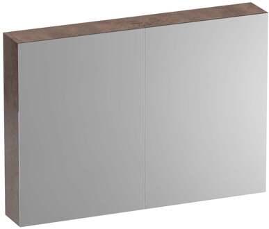 Brauer Impress Spiegelkast 100 cm - zonder Verlichting - Met 2 Dubbelzijdige Spiegeldeuren - Erosion