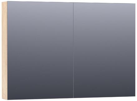 Brauer Impress Spiegelkast 100 cm - zonder Verlichting - Met 2 Dubbelzijdige Spiegeldeuren - Forest Wheat