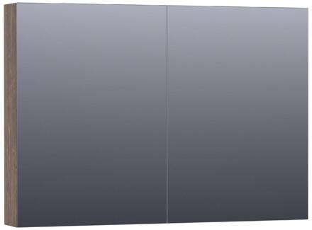 Brauer Impress Spiegelkast 100 cm - zonder Verlichting - Met 2 Dubbelzijdige Spiegeldeuren - Grove