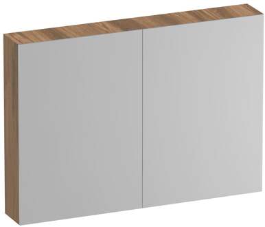 Brauer Impress Spiegelkast 100 cm - zonder Verlichting - Met 2 Dubbelzijdige Spiegeldeuren - Honey