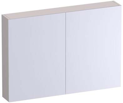 Brauer Impress Spiegelkast 100 cm - zonder Verlichting - Met 2 Dubbelzijdige Spiegeldeuren - Mat Zand