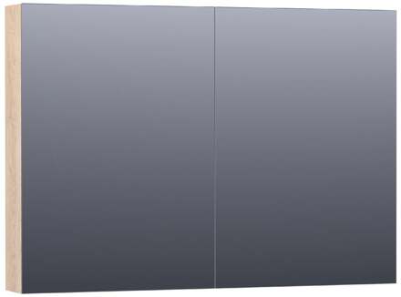 Brauer Impress Spiegelkast 100 cm - zonder Verlichting - Met 2 Dubbelzijdige Spiegeldeuren - Sunlit