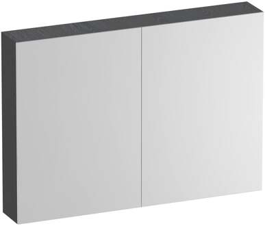 Brauer Impress Spiegelkast 100 cm - zonder Verlichting - Met 2 Dubbelzijdige Spiegeldeuren - Timber Grey