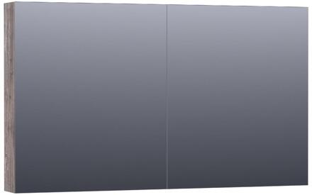 Brauer Impress Spiegelkast 120 cm - zonder Verlichting - Met 2 Dubbelzijdige Spiegeldeuren - Driftwood