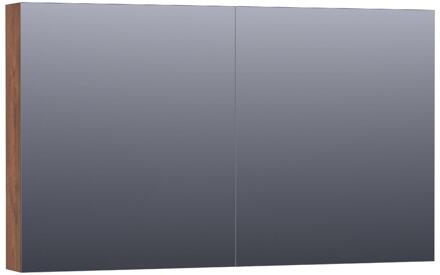 Brauer Impress Spiegelkast 120 cm - zonder Verlichting - Met 2 Dubbelzijdige Spiegeldeuren - Forest Cacao