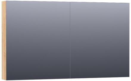 Brauer Impress Spiegelkast 120 cm - zonder Verlichting - Met 2 Dubbelzijdige Spiegeldeuren - Forest Tan