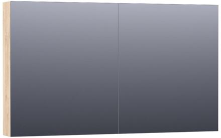 Brauer Impress Spiegelkast 120 cm - zonder Verlichting - Met 2 Dubbelzijdige Spiegeldeuren - Forest Wheat