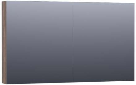 Brauer Impress Spiegelkast 120 cm - zonder Verlichting - Met 2 Dubbelzijdige Spiegeldeuren - Grove