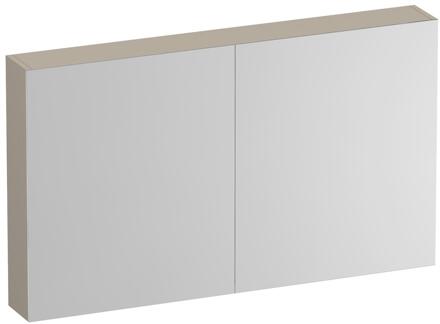 Brauer Impress Spiegelkast 120 cm - zonder Verlichting - Met 2 Dubbelzijdige Spiegeldeuren - Mat Beige