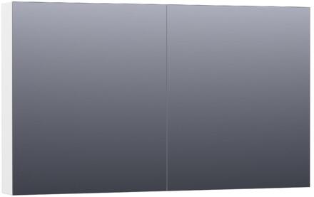 Brauer Impress Spiegelkast 120 cm - zonder Verlichting - Met 2 Dubbelzijdige Spiegeldeuren - Mat Wit