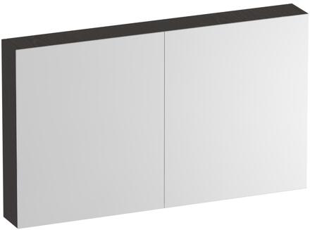 Brauer Impress Spiegelkast 120 cm - zonder Verlichting - Met 2 Dubbelzijdige Spiegeldeuren - Timber Anthracite