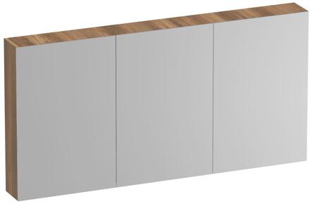 Brauer Impress Spiegelkast 140 cm - zonder Verlichting - Met 3 Dubbelzijdige Spiegeldeuren - Honey