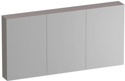 Brauer Impress Spiegelkast 140 cm - zonder Verlichting - Met 3 Dubbelzijdige Spiegeldeuren - Timber Greige