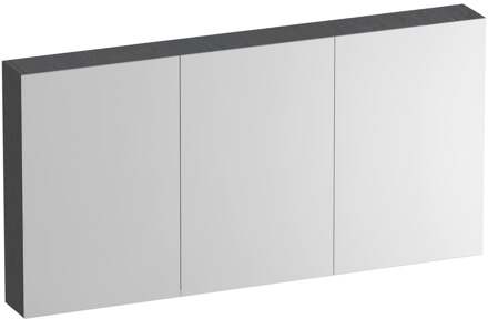 Brauer Impress Spiegelkast 140 cm - zonder Verlichting - Met 3 Dubbelzijdige Spiegeldeuren - Timber Grey