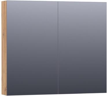Brauer Impress Spiegelkast 80 cm - zonder Verlichting - Met 2 Dubbelzijdige Spiegeldeuren - Chateau