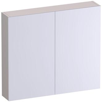 Brauer Impress Spiegelkast 80 cm - zonder Verlichting - Met 2 Dubbelzijdige Spiegeldeuren - Mat Zand