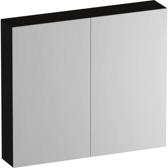 Brauer Impress Spiegelkast 80 cm - zonder Verlichting - Met 2 Dubbelzijdige Spiegeldeuren - Timber Black