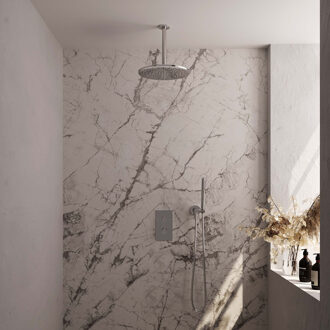 Brauer Inbouw Regendouche Set Brauer Chrome Edition Plafond Uitloop Ronde Hoofddouche 30 cm Chroom