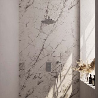 Brauer Inbouw Regendouche Set Brauer Chrome Edition Wanduitloop Ronde Hoofddouche 30 cm Chroom